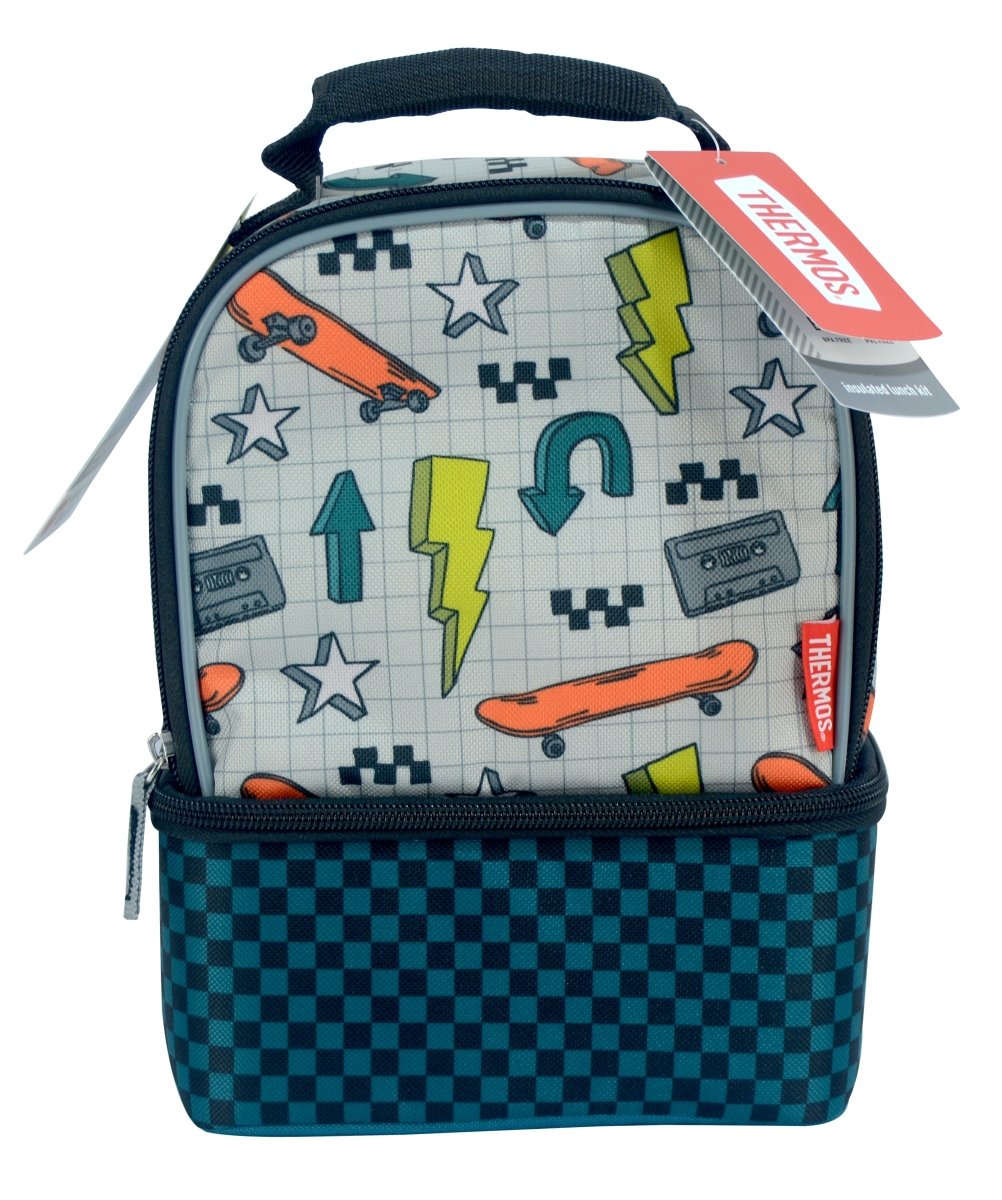 THERMOS - DUAL LUNCH KIT WITH LDPE LINER - SKATER - Premium for Kids in Qatar | Toysaro.com